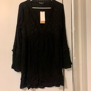 Flare sleeve boho dress